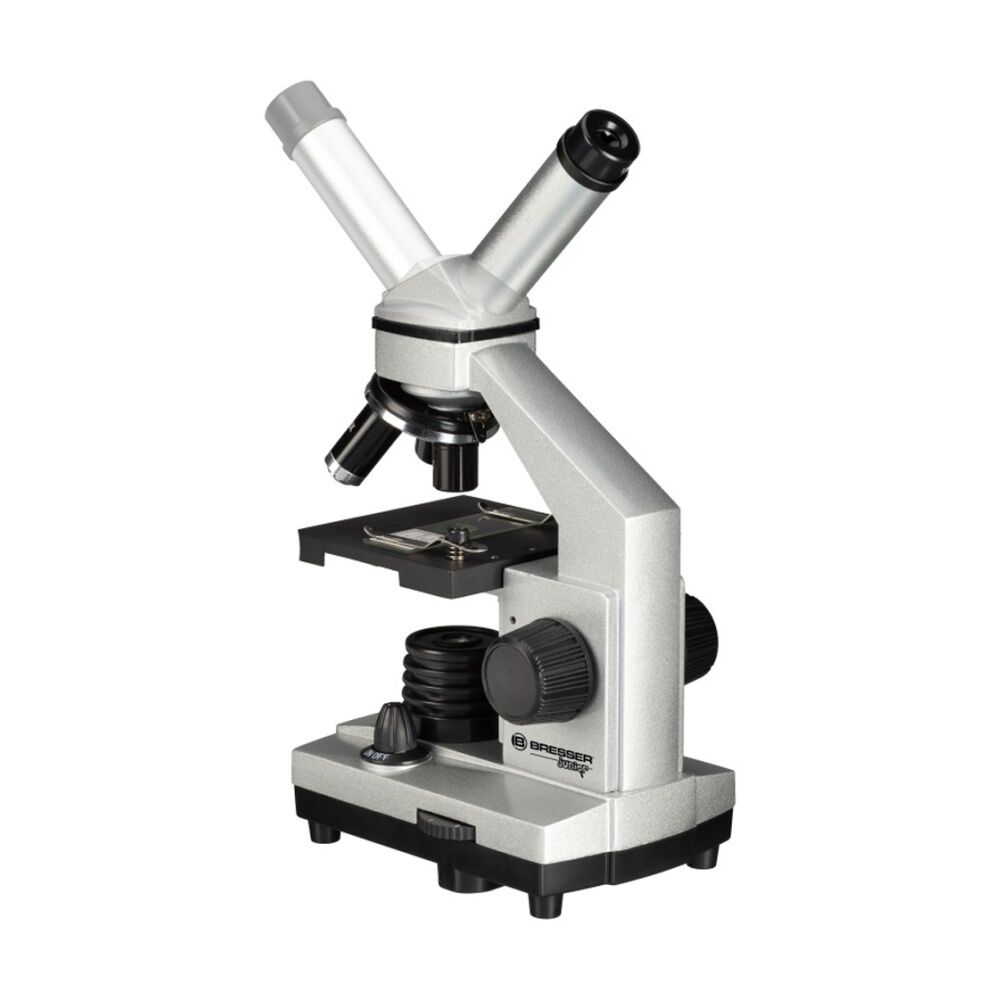 Bresser Junior 40x-1024x Microscope W/ HD Eyepiece Camera Silver 8Y+