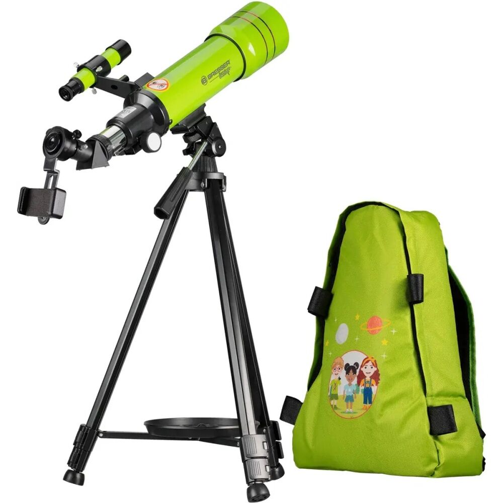 Bresser Junior Kids Refracting Telescope 70mm 400mm With Backpack Green 8Y+