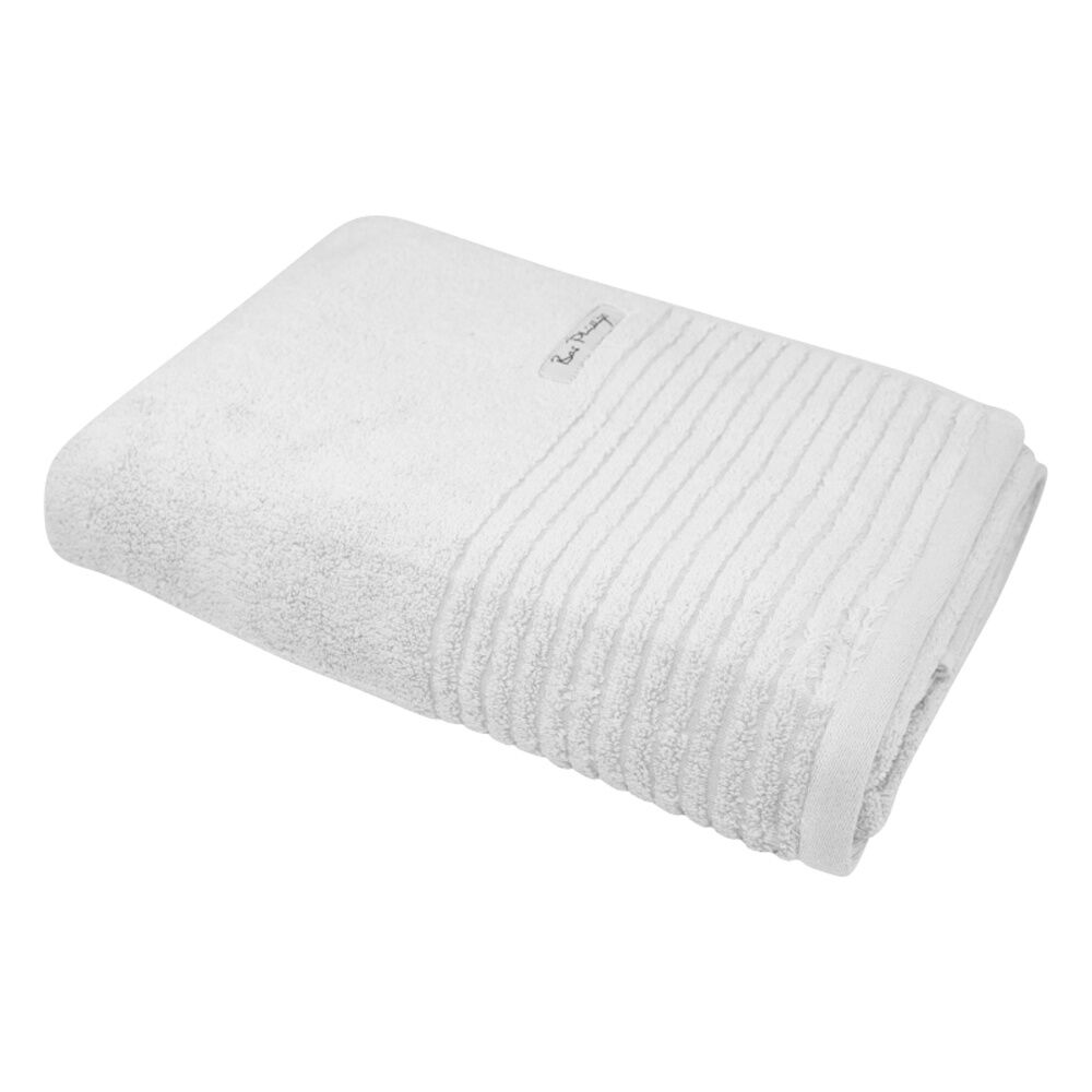 2x Bas Phillips Hayman Zero Twist Bath Sheet 600Gsm Cotton 160x80cm White