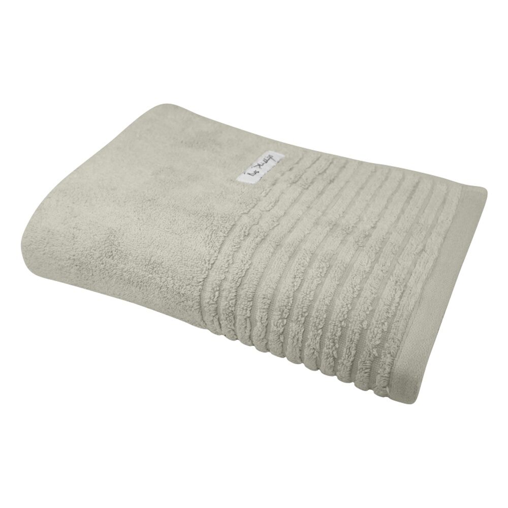 2x Bas Phillips Hayman Zero Twist Bath Towel 600Gsm Cotton 137x68cm Oatmeal