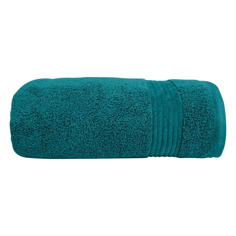 Bas Phillips Valencia Zero Twist Cotton Bath Sheet 80 x 160cm Teal