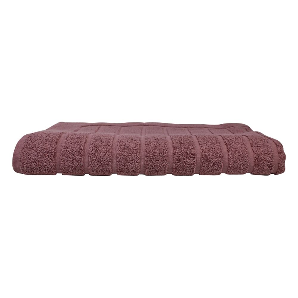 2x Bas Phillips Valencia Zero Twist Collection Cotton Bath Mat 78cm  Dusty Rose