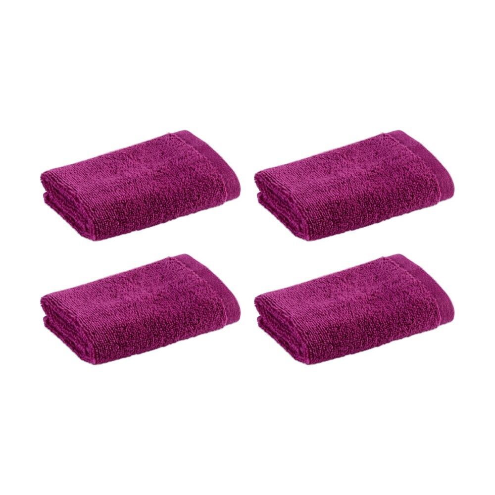 4PK Christy Cirrus Face Washer Combed Cotton 450GSM Fast Drying Summer Pudding