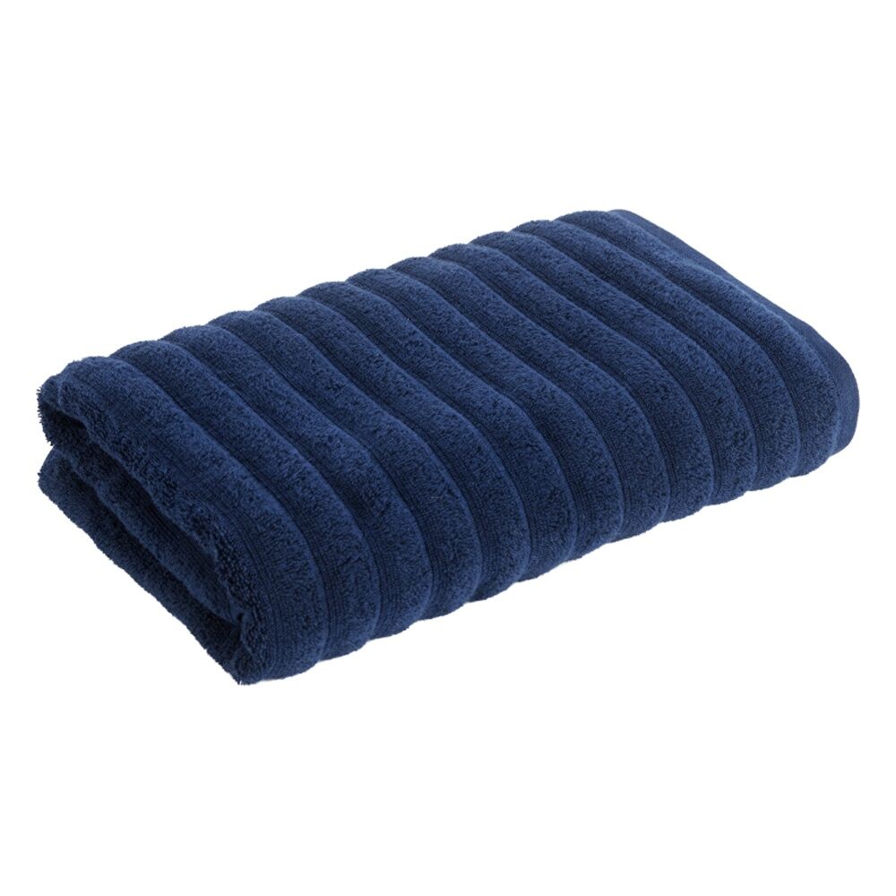4x Christy Kensington Bathroom King Bath Towel Cotton 147x76 cm Navy