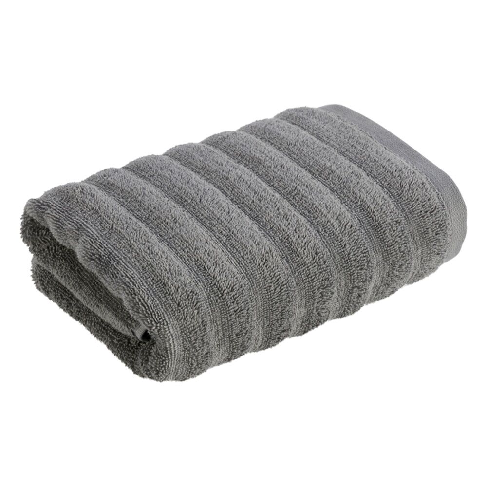 6x Christy Kensington Bathroom King Hand Towel Cotton 90x50 cm Charcoal