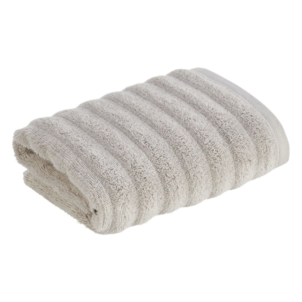 3x Christy Kensington Bathroom King Hand Towel Cotton 90x50 cm Silver