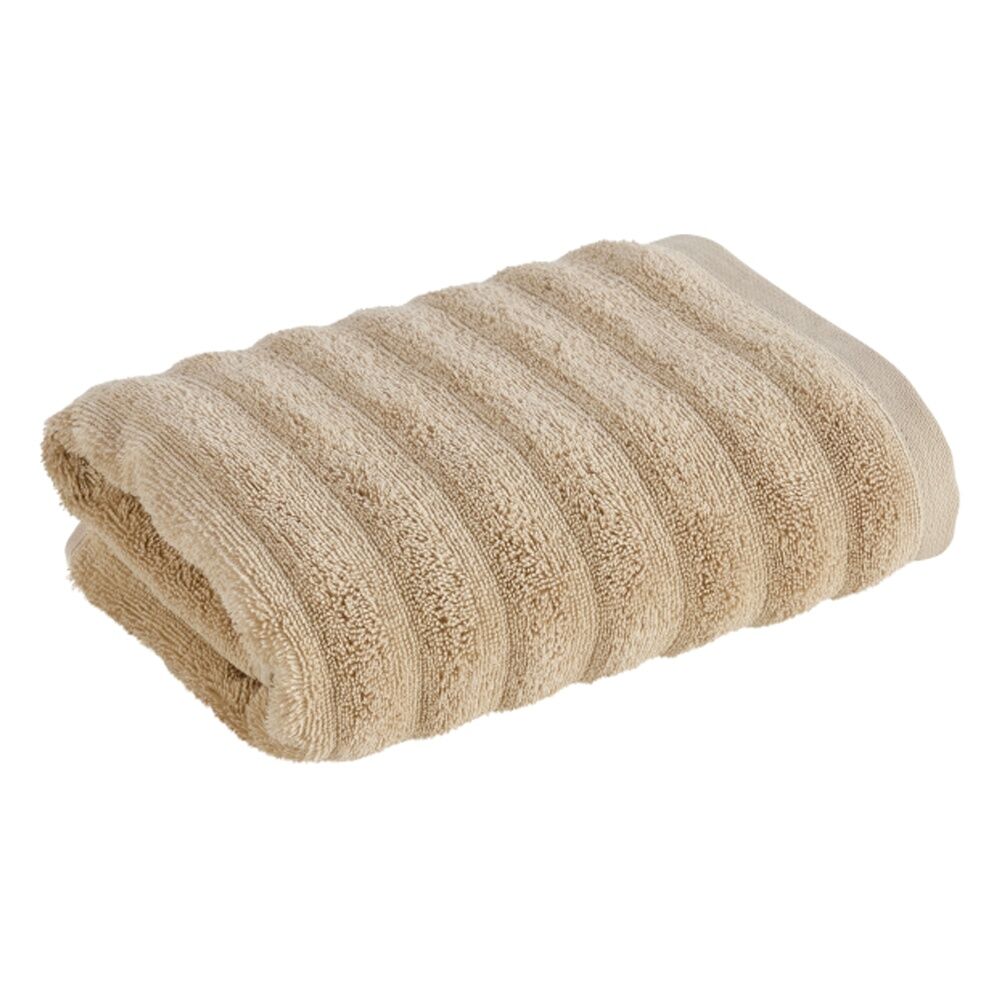 6x Christy Kensington Bathroom King Hand Towel Cotton 90x50 cm Sand Mushroom