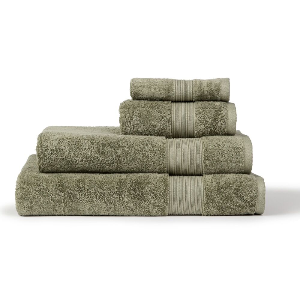 2PK Christy Sovereign Bath Mat Combed Cotton 1000GSM Plush Luxurious Bay Leaf