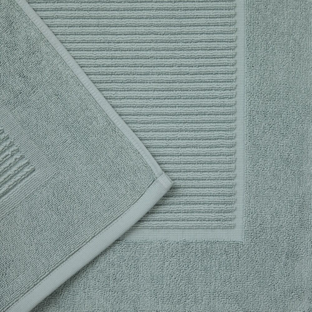4PK Christy Sovereign Bath Mat Combed Cotton 1000GSM Plush Mineral Blue