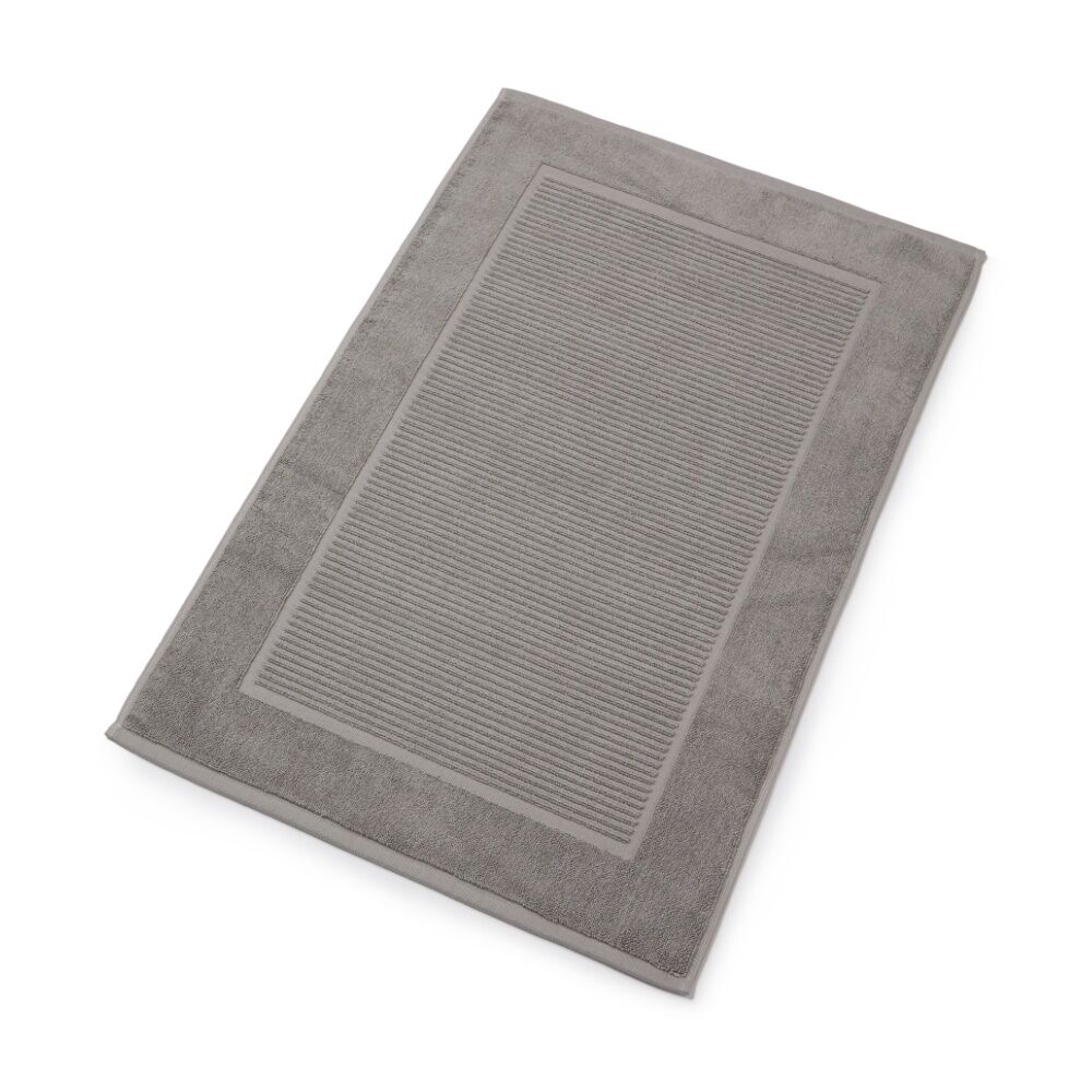Christy Sovereign Bath Mat Combed Cotton 1000GSM Plush Luxurious Silver