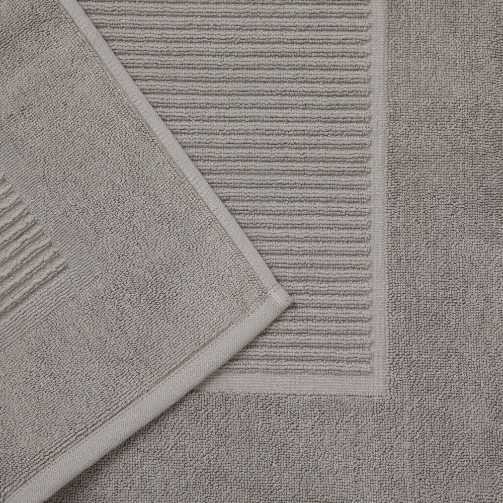 Christy Sovereign Bath Mat Combed Cotton 1000GSM Plush Luxurious Silver