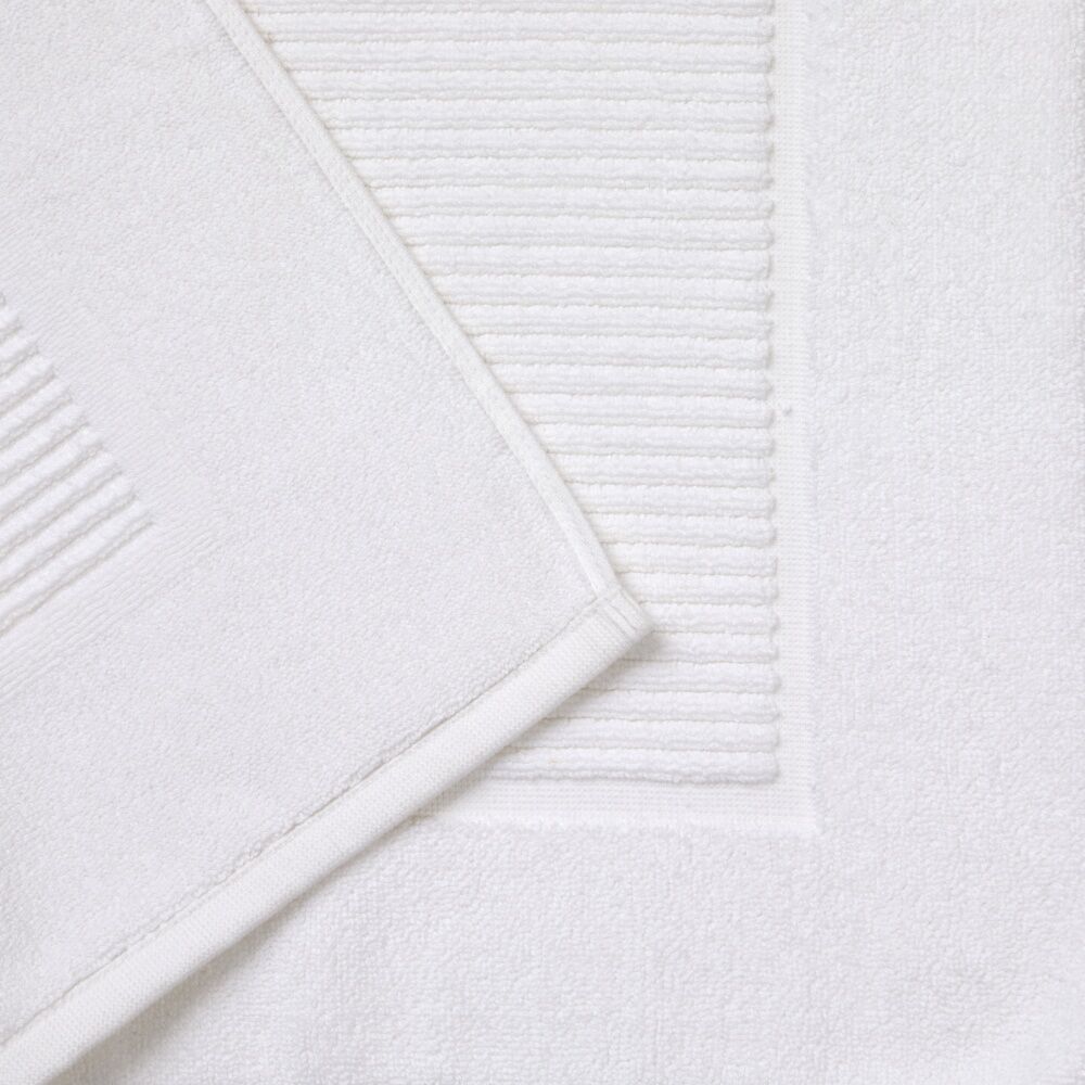 Christy Sovereign Bath Mat Combed Cotton 1000GSM Plush Luxurious White