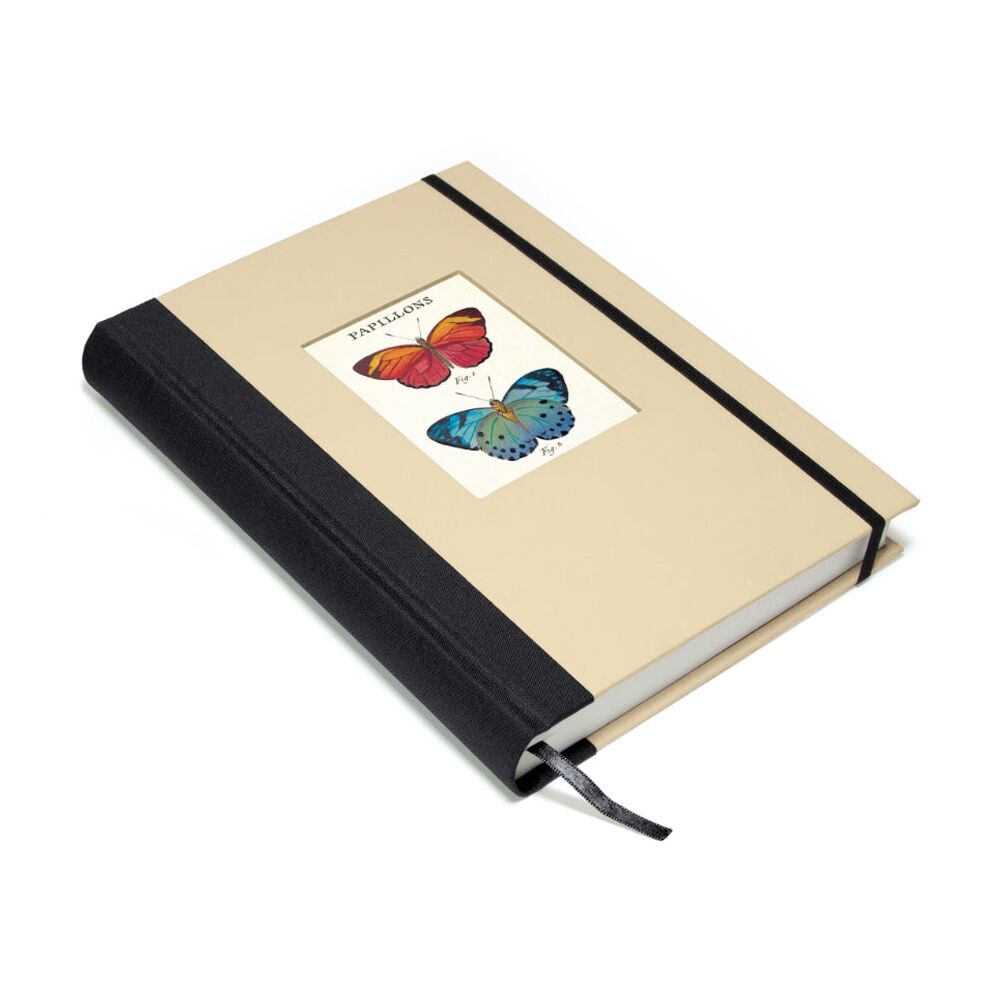 Cavallini Window Journal Hardcover Lined Page Notebook Butterflies
