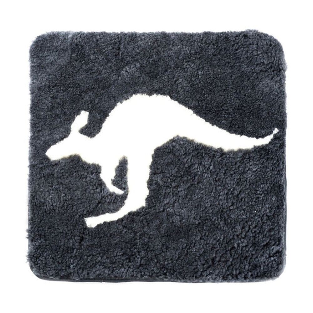 Huxford Grove Shorn Sheepskin Cushion Cover Kangaroo 45x45cm Grey