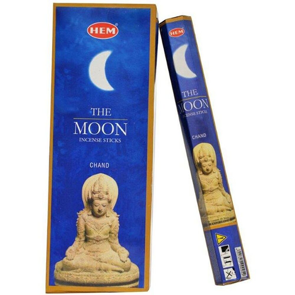 12PK HEM Home Fragrance Scented Smelling Incense Sticks Packet Set The Moon