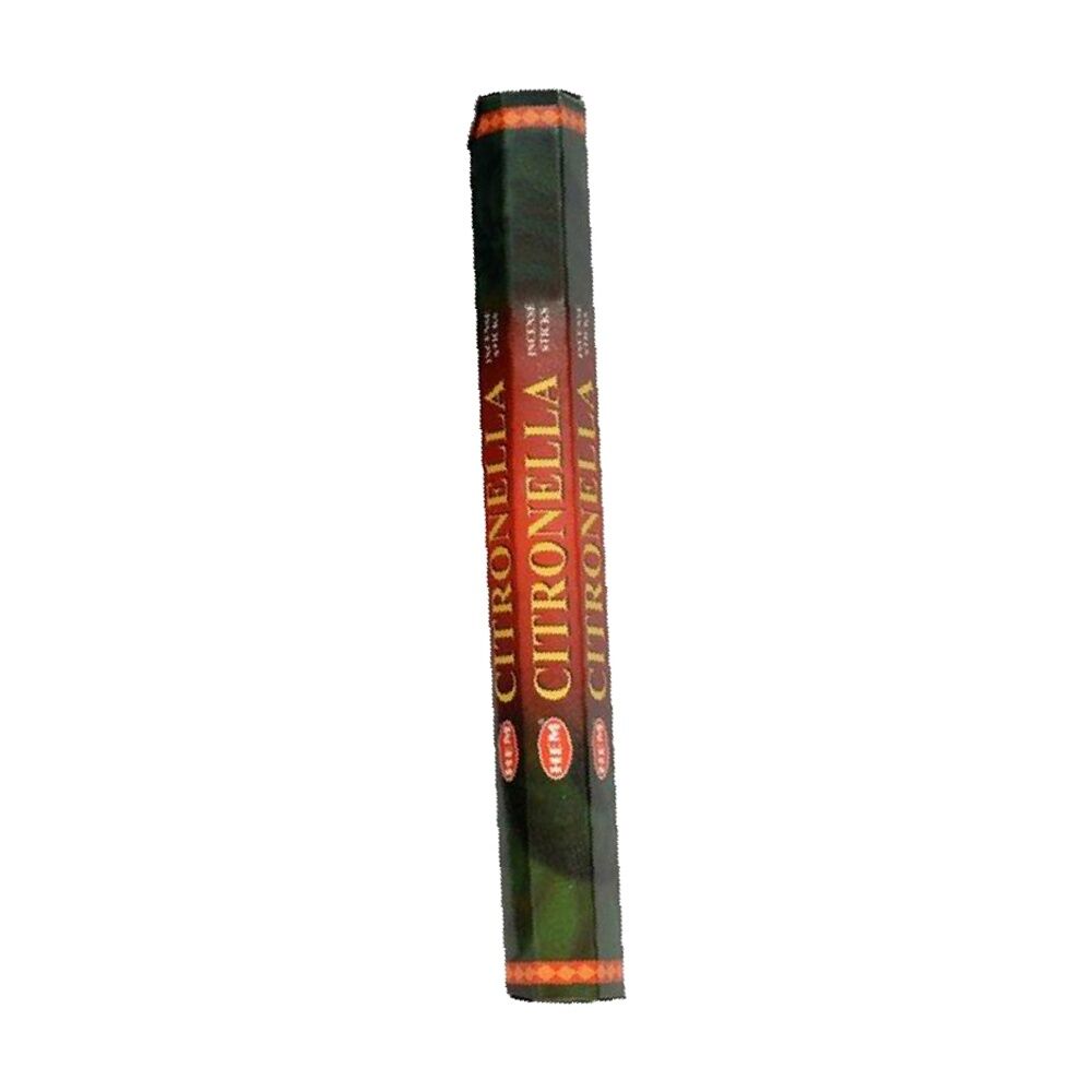 24PK HEM Home Fragrance Scented Smelling Incense Sticks Packet Set Citronella
