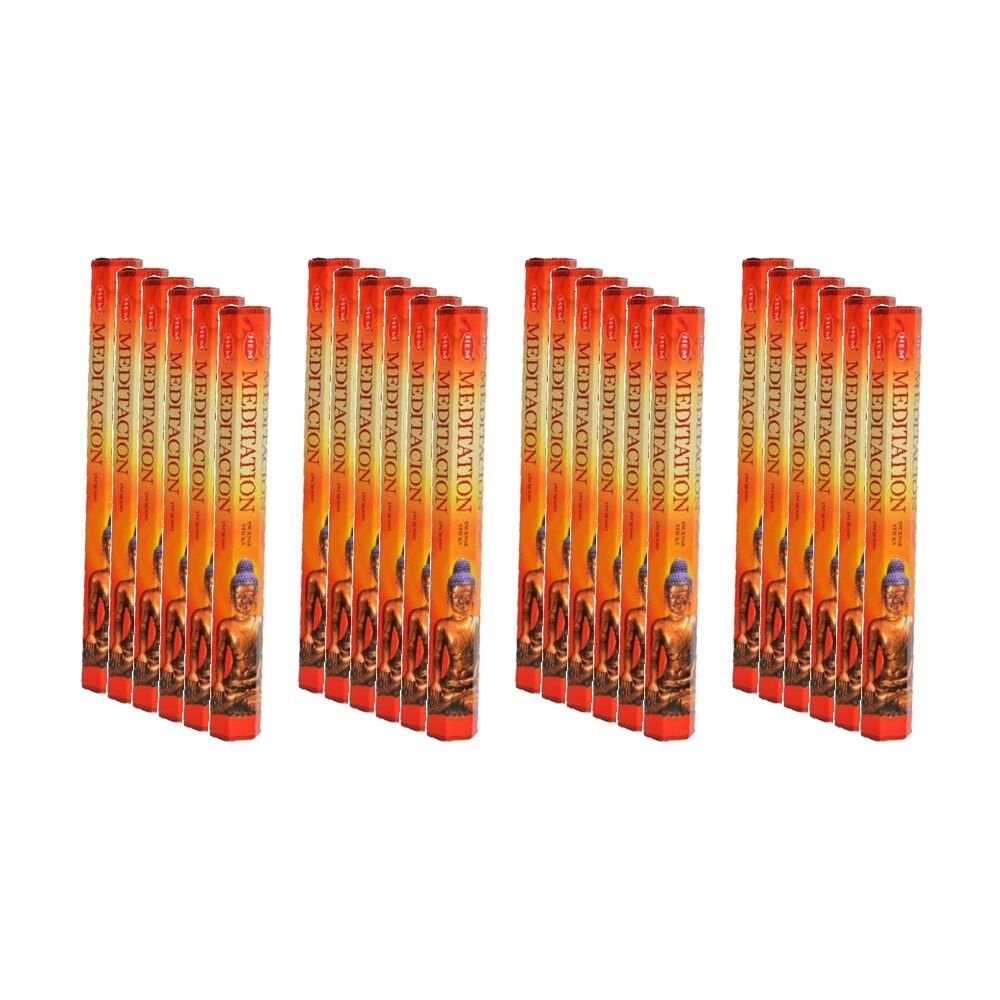 24PK HEM Home Fragrance Scented Smelling Incense Sticks Packet Set Meditation