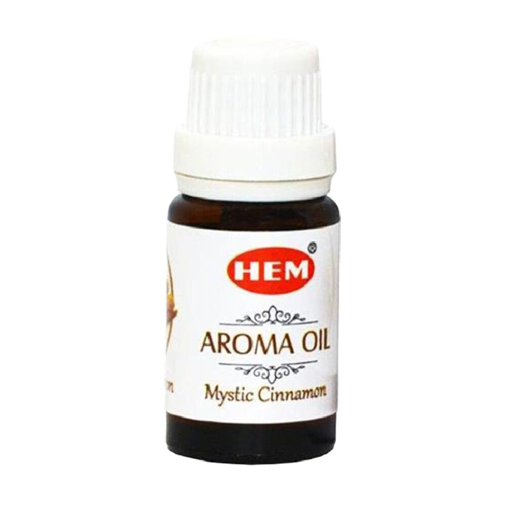 4PK HEM Home Fragrance Scented Smelling Oil Bottle 10ml Mystic Cinnamon