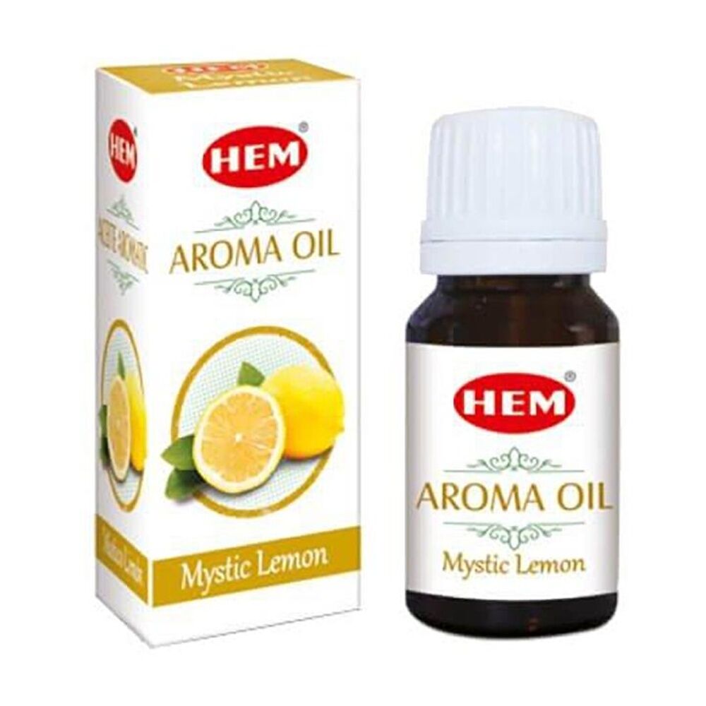 8PK HEM Home Fragrance Scented Smelling Oil Bottle 10ml Mystic Lemon