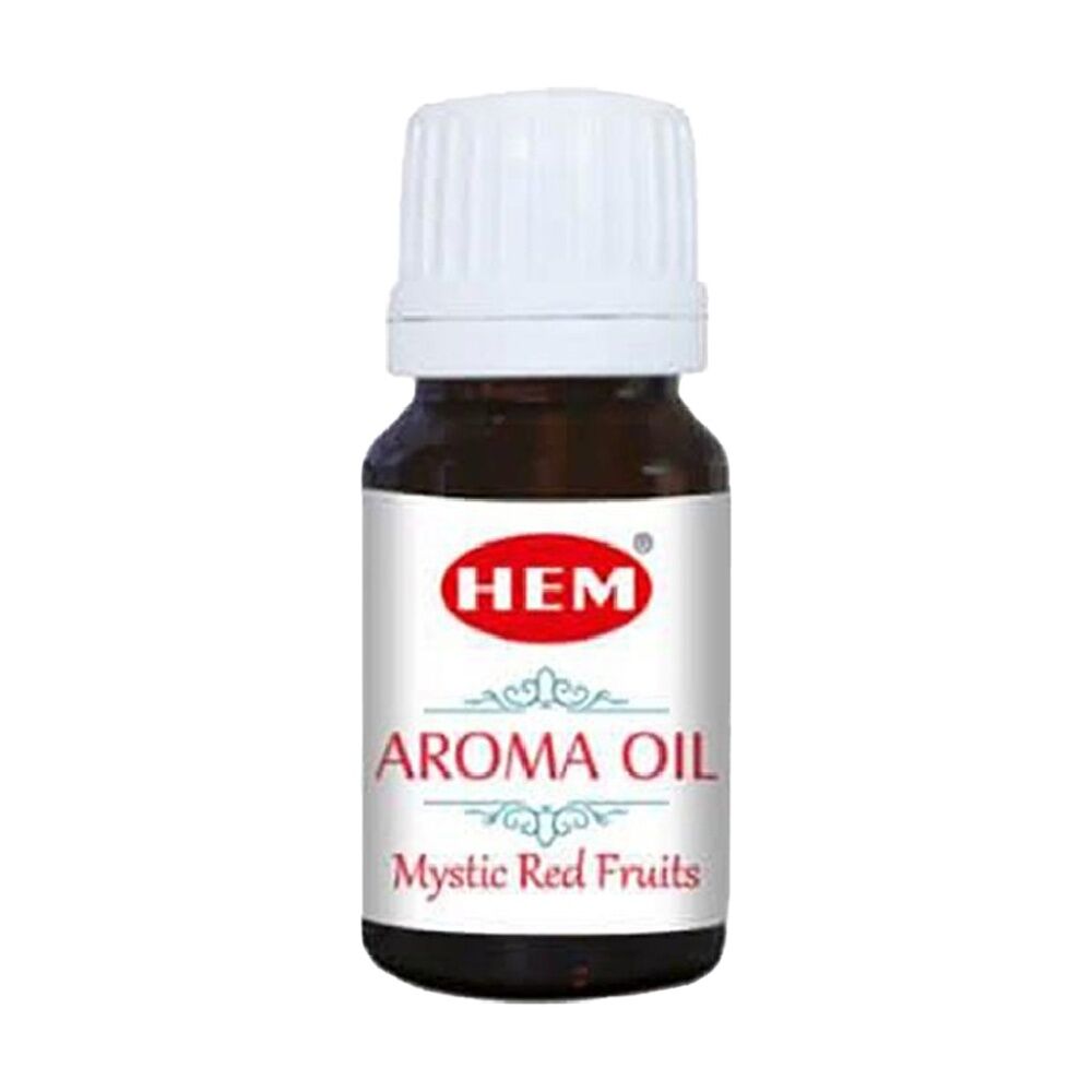 4PK HEM Home Fragrance Scented Smelling Oil Bottle 10ml Mystic Red Fruits