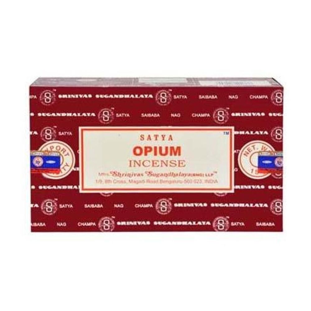 6PK Satya Home Fragrance Scented Incense Sticks Packet Set 15gm Opium