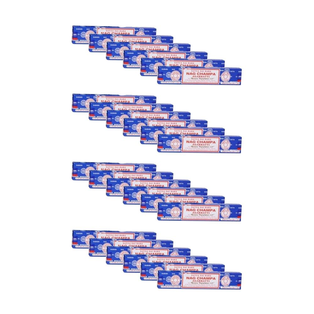 24PK Satya Home Fragrance Scented Incense Sticks Packet Set 15gm Nag Champa