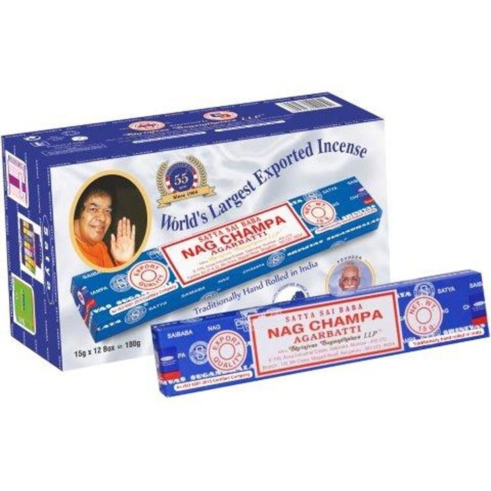 24PK Satya Home Fragrance Scented Incense Sticks Packet Set 15gm Nag Champa