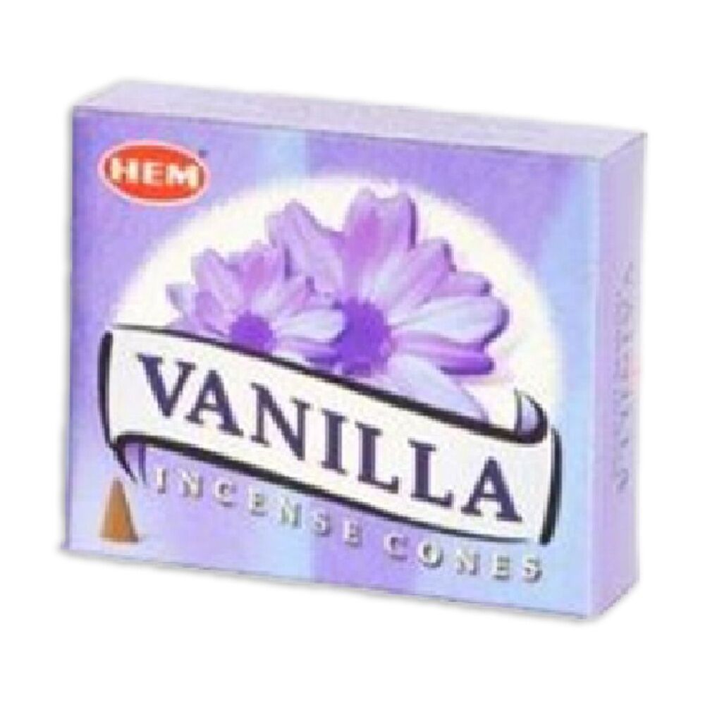 12x 10pc HEM Home Fragrance Scented Incense Cones Packet Set Vanilla