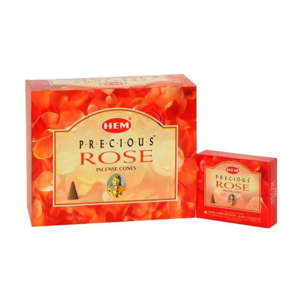 24x 10pc HEM Home Fragrance Scented Incense Cones Packet Set Precious Rose