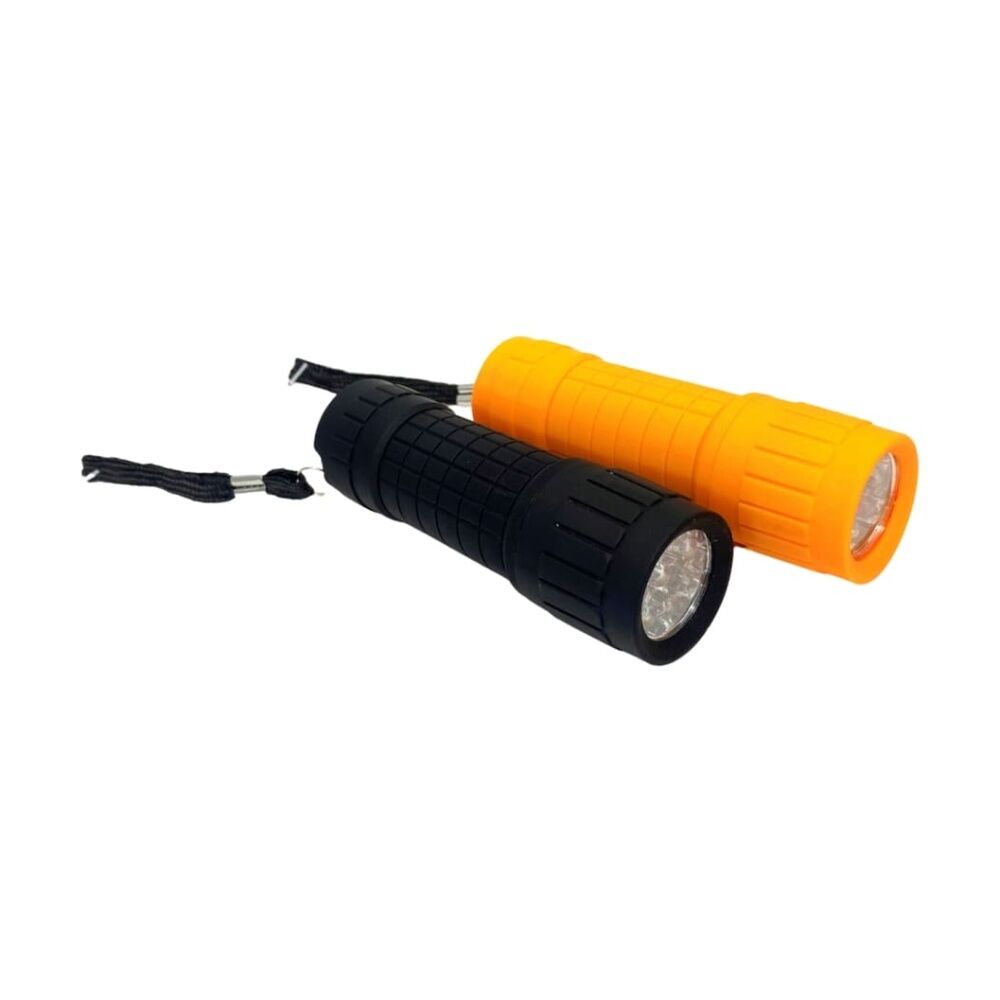 4PK Wildtrak Handy Torch 9x3cm Compact LED Light Batteries Included Assorted