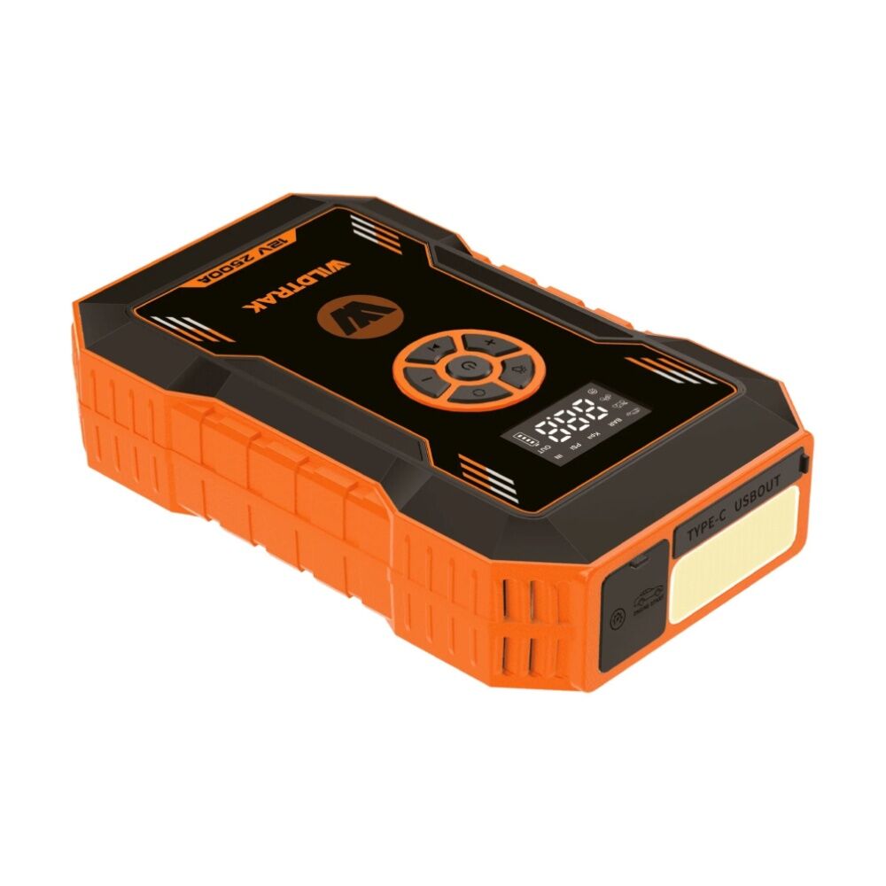 Wildtrak Heavy Duty 2500A Lithium Jump Starter 12000mAh With Tyre Air