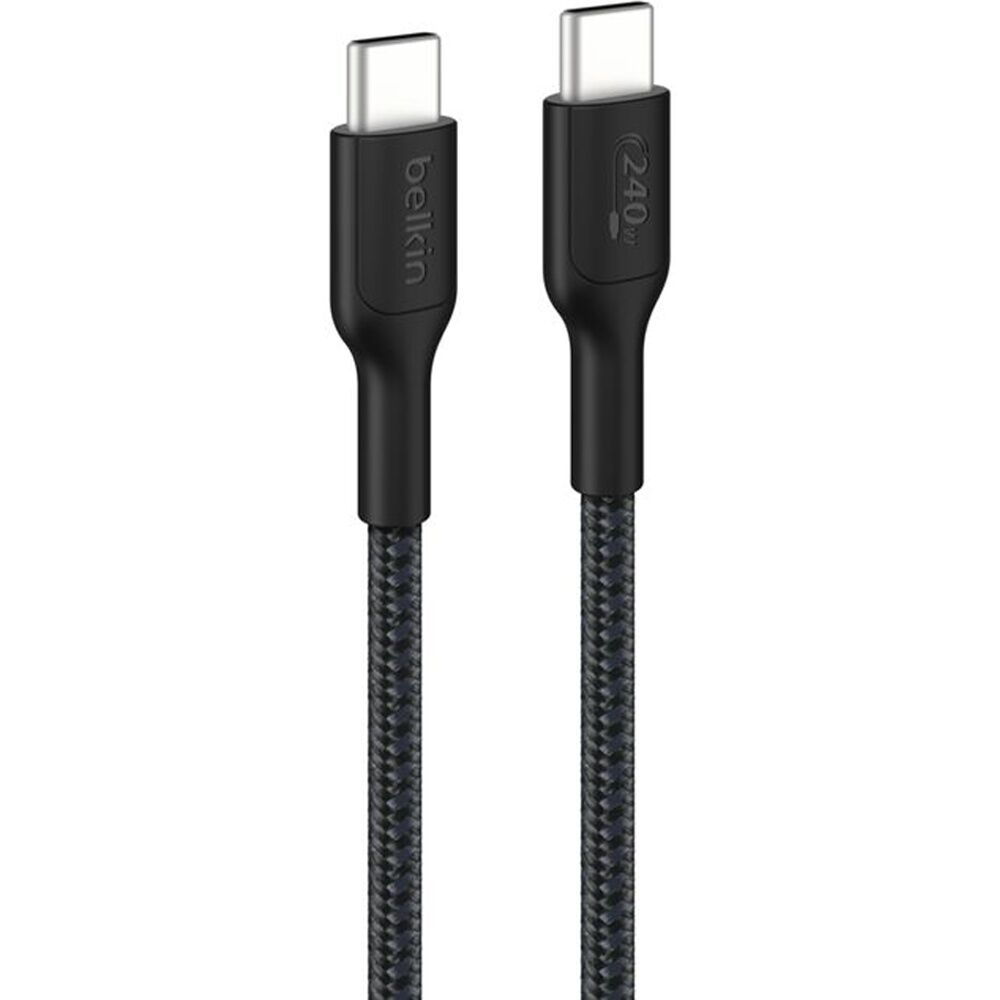 4PK Belkin BoostCharge Pro 240W Braided USB-C to C Charging Cable 1m Black