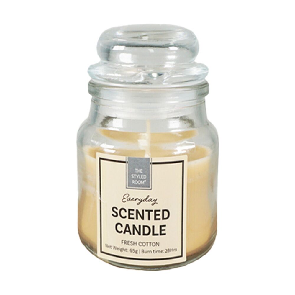 6PK The Styled Room 28 Hour Scented Candle Jar W/ Lid Home Fragrance Assorted