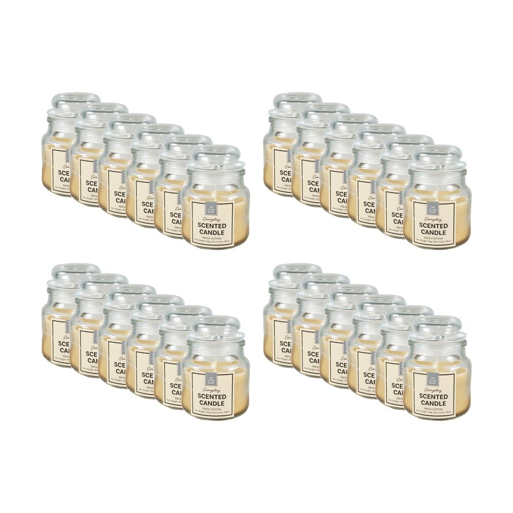 24PK The Styled Room 18 Hour Scented Candle Jar W/ Lid Home Fragrance Assorted