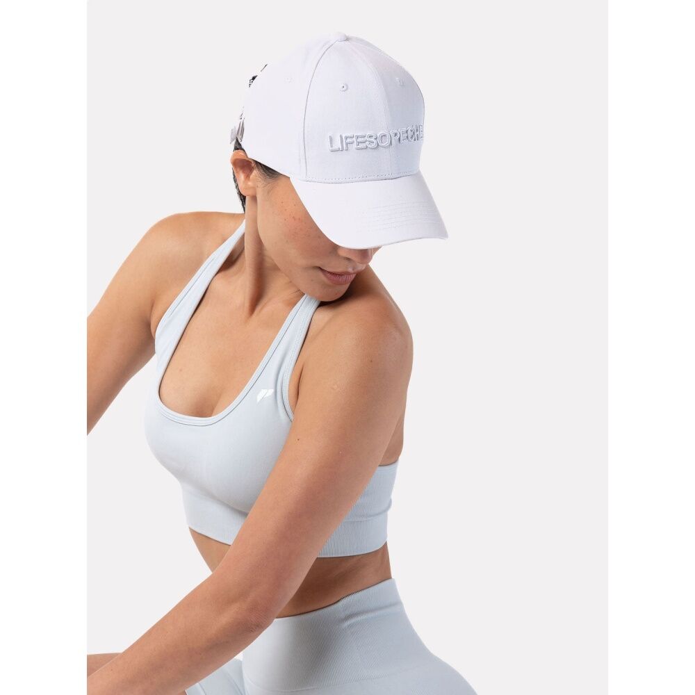 Lifesopeche Womens Baseball Cap Embroidered Logo White One Size