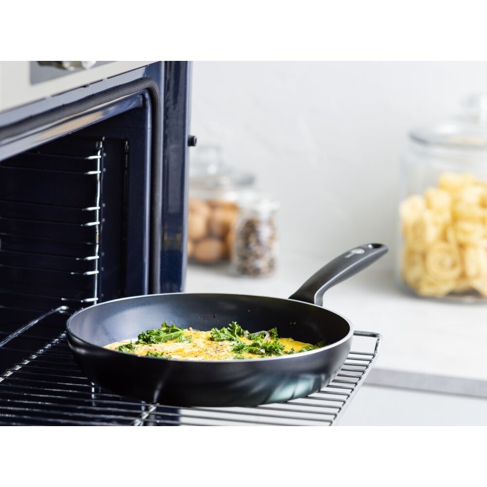 GreenPan Ceramic Non-Stick Torino Open Frypan Kitchen Cooking Tool 24cm Black