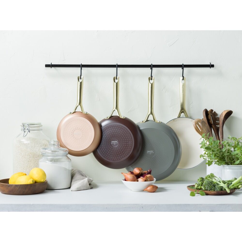 3pc GreenPan Ceramic Non-Stick Shades Frypan Kitchen Cooking Tool Set Terra