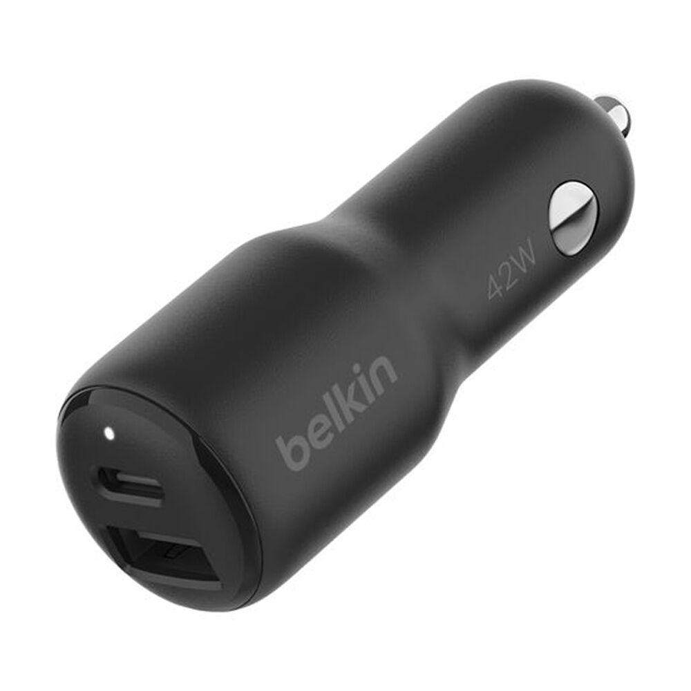 2PK Belkin BoostCharge Dual Port Car Phone Charger W/ USB-C Power Delivery 42W