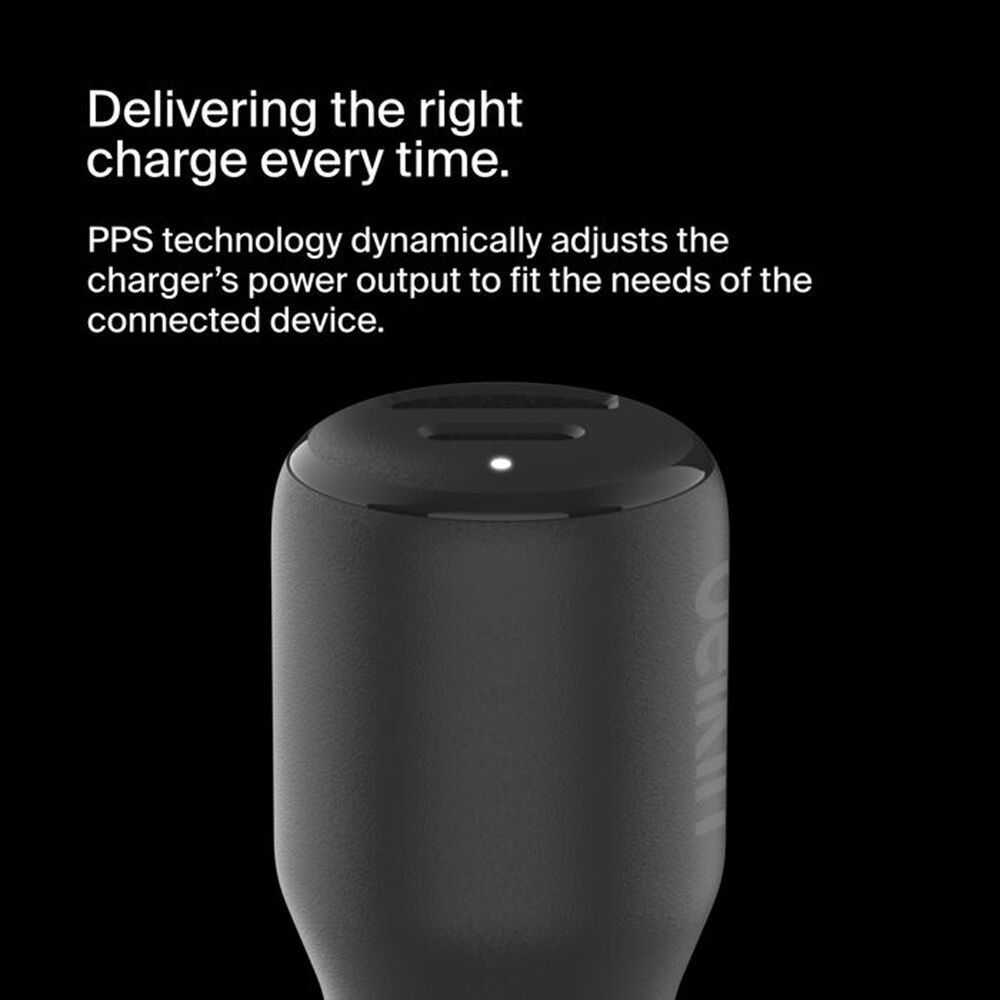 2PK Belkin BoostCharge Dual Port Car Phone Charger W/ USB-C Power Delivery 42W
