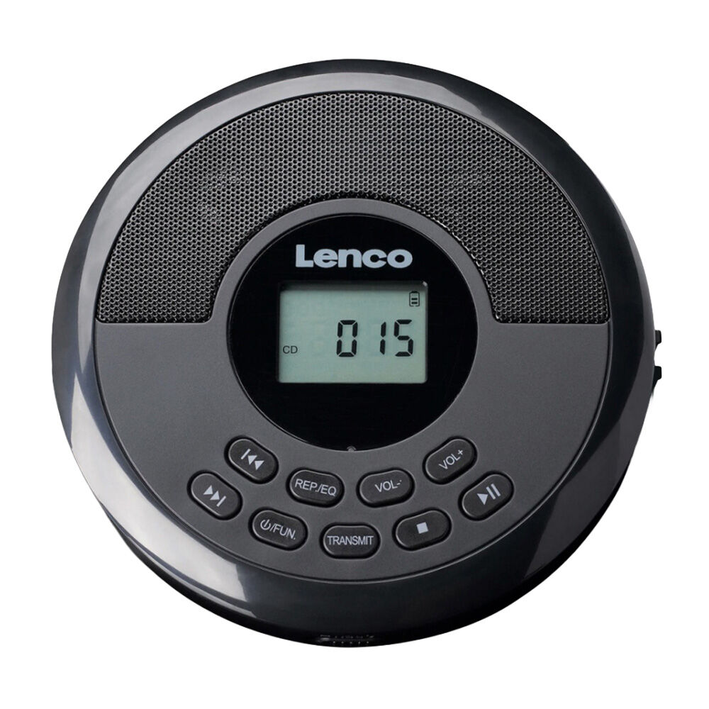 Lenco CD-340BK Discman CD/Bluetooth Player W/ Built-In Speakers Black