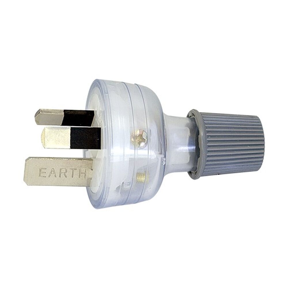 2PK Hpm 3 Pin 15A Plug Top Clear Power Electrical Outlet Connector Plastic