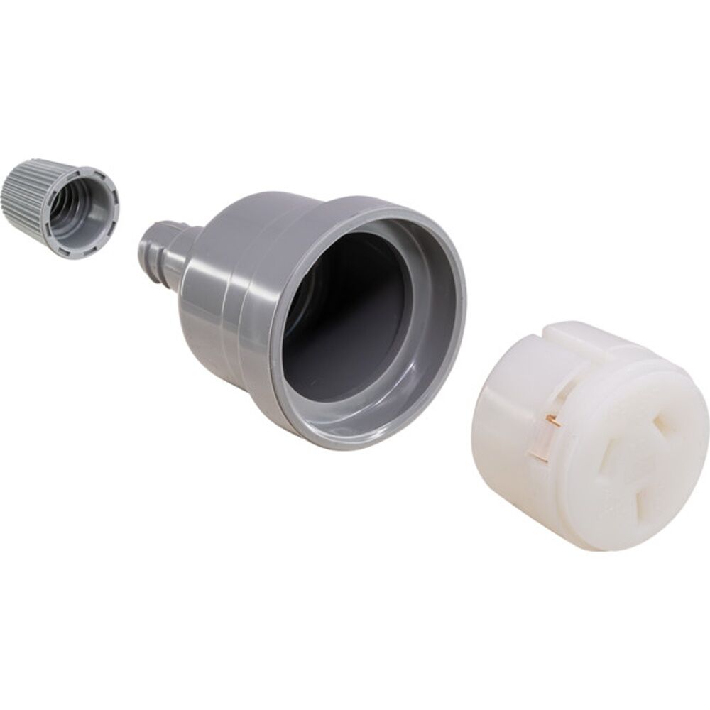 2PK Hpm 10A Extension Lead Socket Clear 3 Pin 10Amp HPM