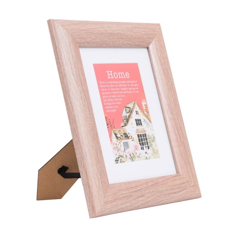 Cottage Grove Wooden Frame 4x6 Plexi-Glass Window Tan Red 27x22x2cm