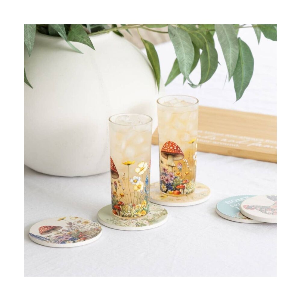 2pc Cottage Grove Hi-Ball Glass Full Colour Decal Multi 15cm