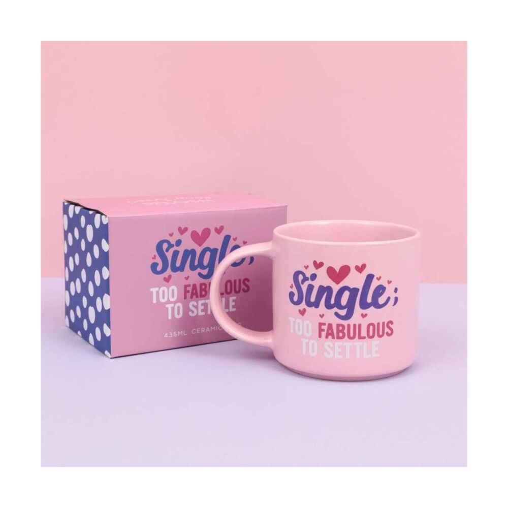 3PK Cheeky Mugs Single Ceramic Mug Microwave Dishwasher Safe Pink 390ml