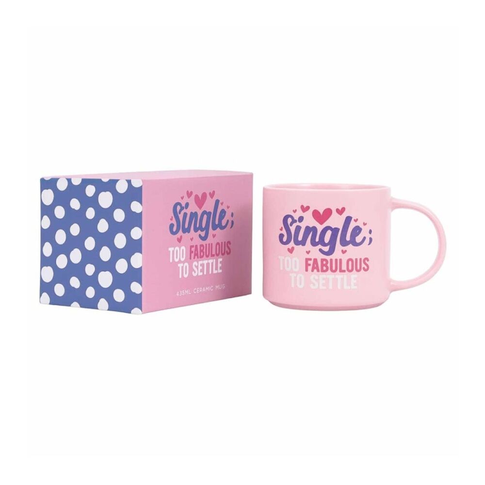3PK Cheeky Mugs Single Ceramic Mug Microwave Dishwasher Safe Pink 390ml