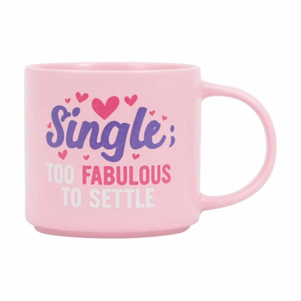 3PK Cheeky Mugs Single Ceramic Mug Microwave Dishwasher Safe Pink 390ml