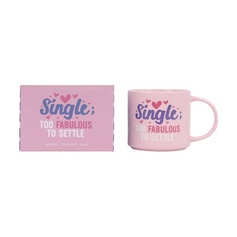 3PK Cheeky Mugs Single Ceramic Mug Microwave Dishwasher Safe Pink 390ml