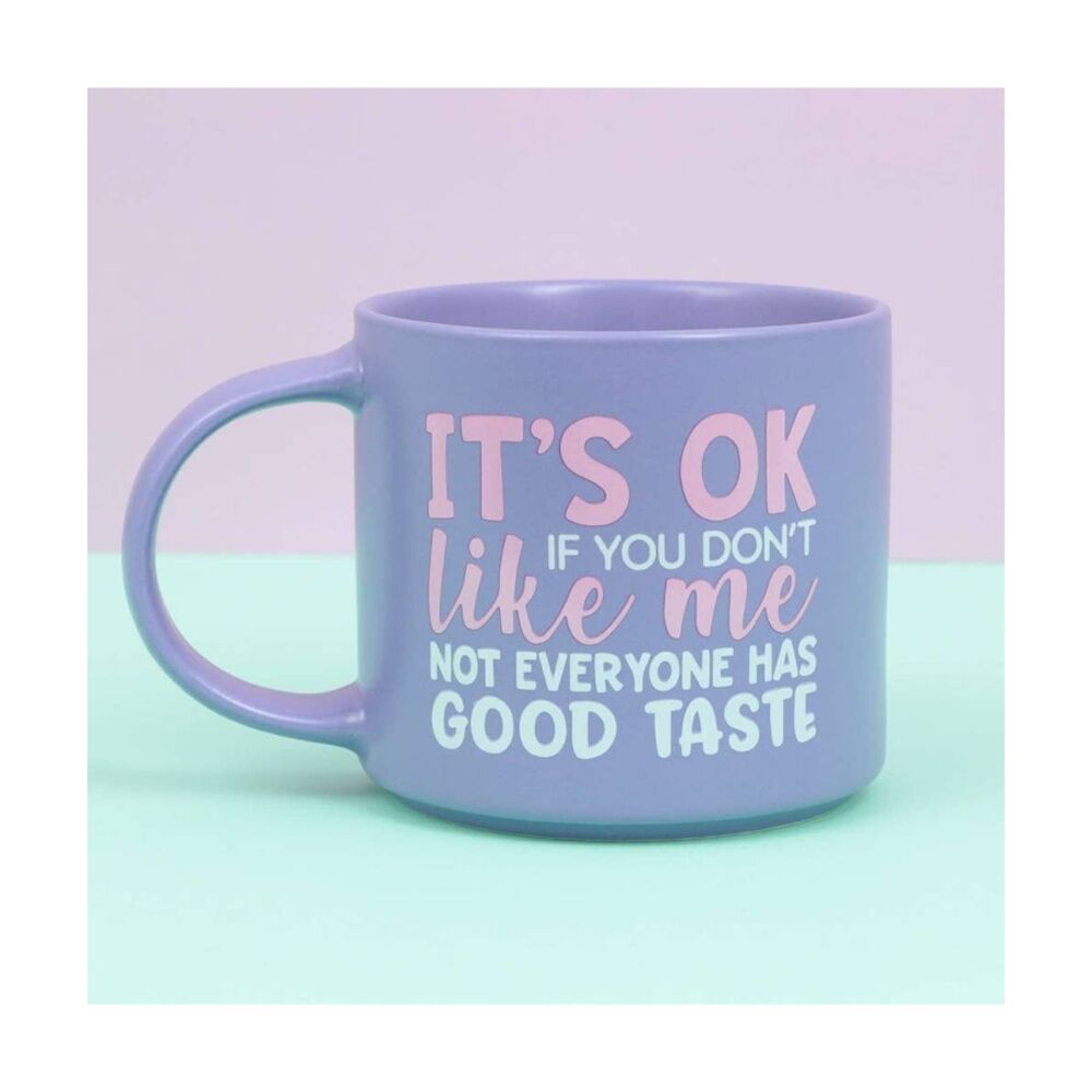 Cheeky Mugs Good Taste Ceramic Mug Dishwasher Safe Purple 390ml