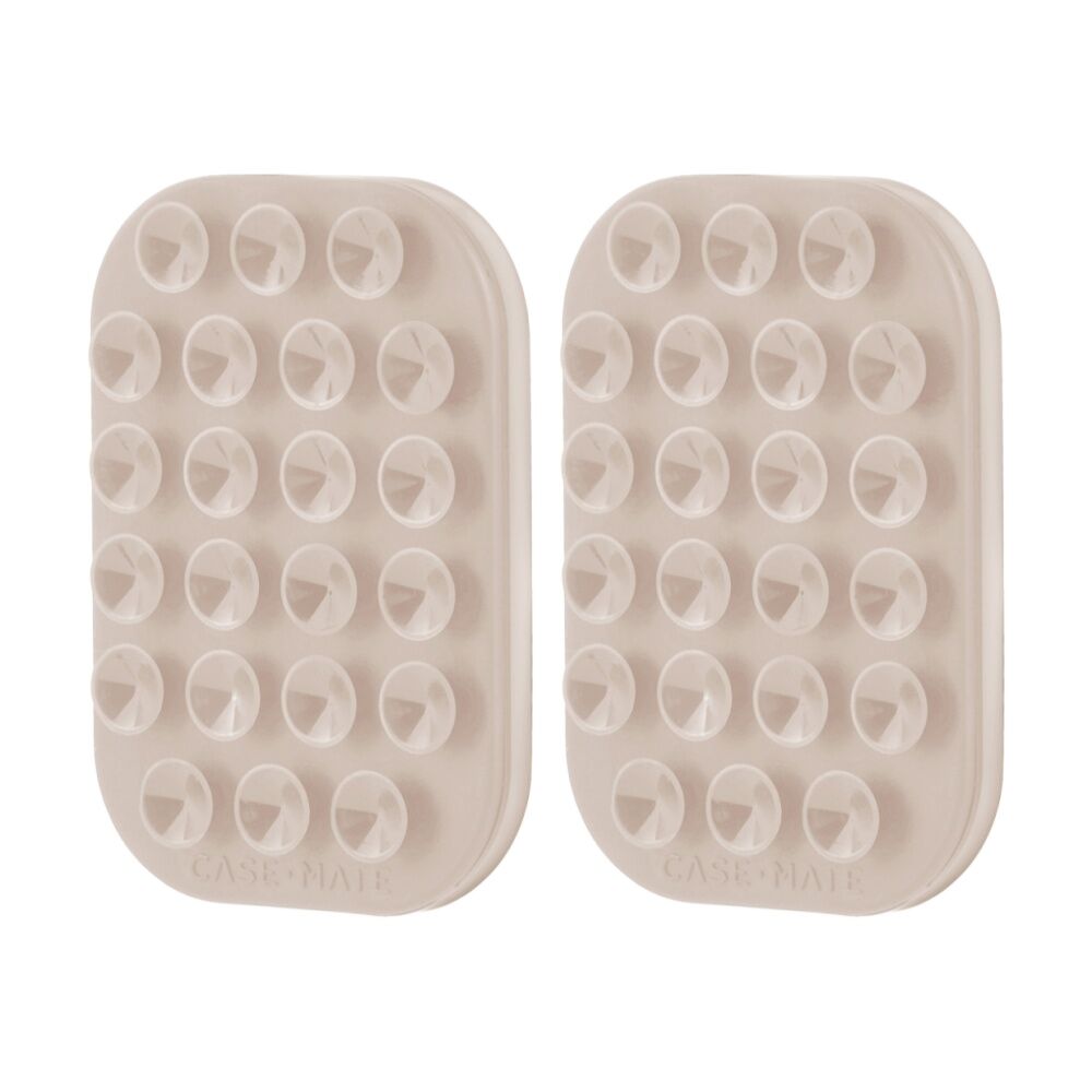 2PK Case-Mate Mobile Phone Case Adhesive Suction Cup Mount Accessory Nude